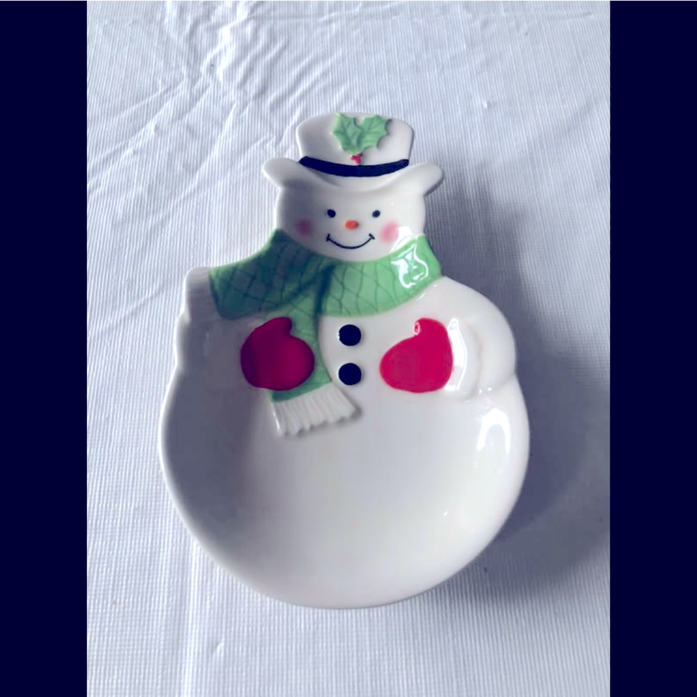 Lenox snowman spoon rest